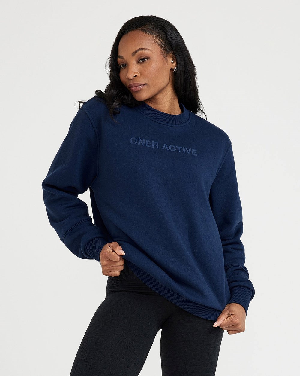 Oner Active Classic Lounge Oversized Crew Neck Midnight | 16PUVSALC