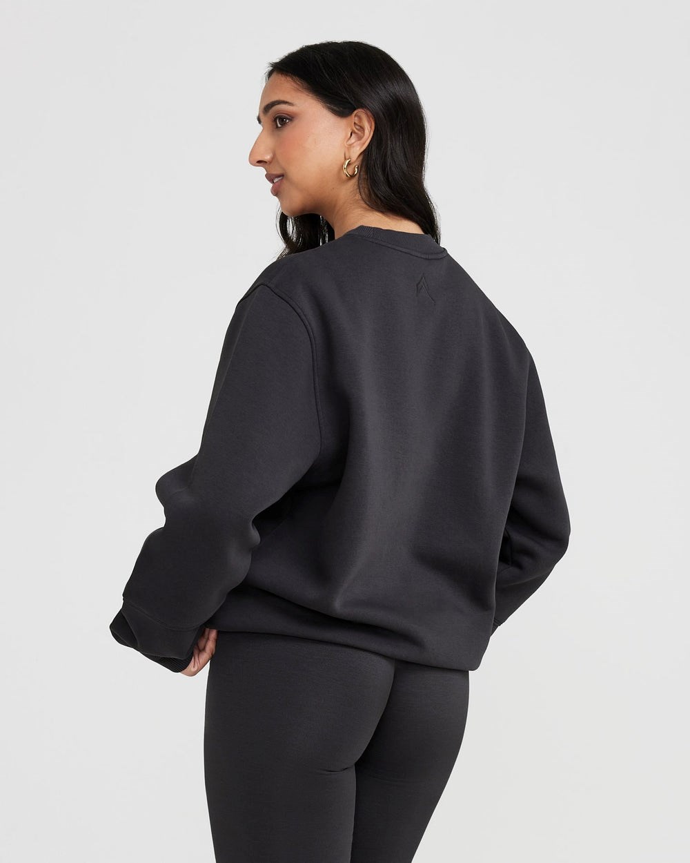 Oner Active Classic Lounge Oversized Crew Neck Coal | 59WXTRYHV