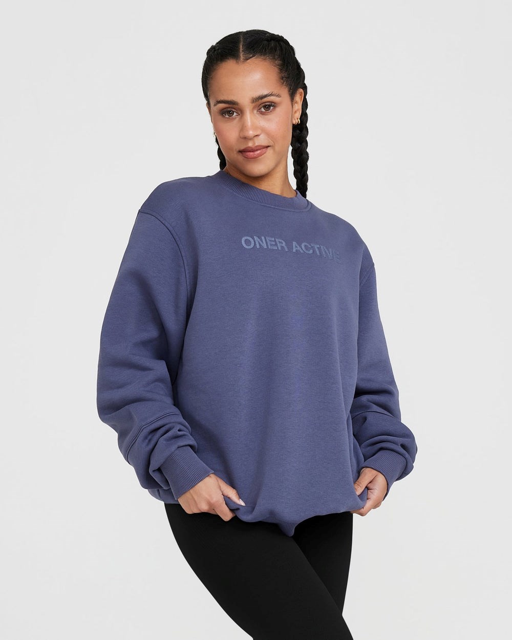 Oner Active Classic Lounge Oversized Crew Neck Blankyt | 83KUOBSZR