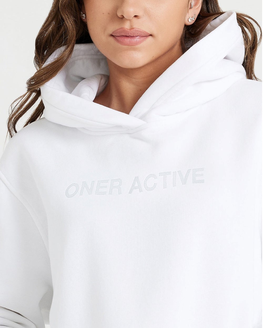 Oner Active Classic Lounge Oversized Hoodie Bílé | 09LPOVKGU