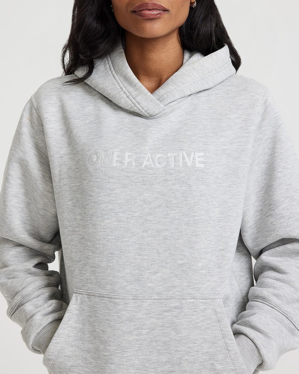 Oner Active Classic Lounge Oversized Hoodie Stříbrné | 27HBEXAOL