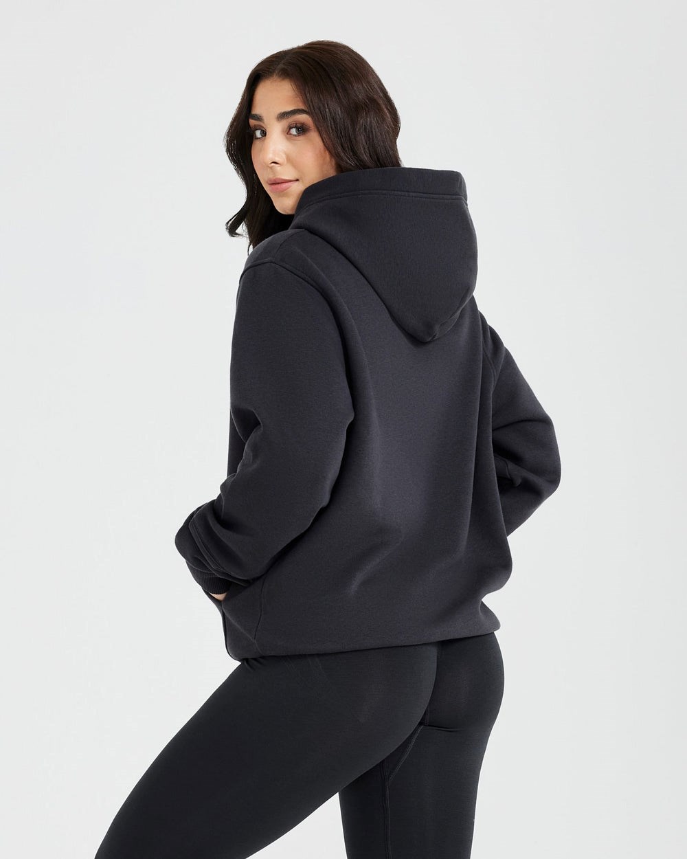 Oner Active Classic Lounge Oversized Hoodie Coal | 41OHVYFCI