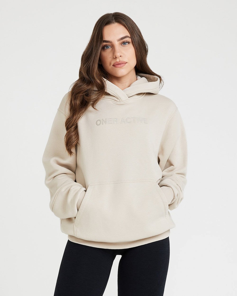 Oner Active Classic Lounge Oversized Hoodie Sand | 80DHLAIEJ