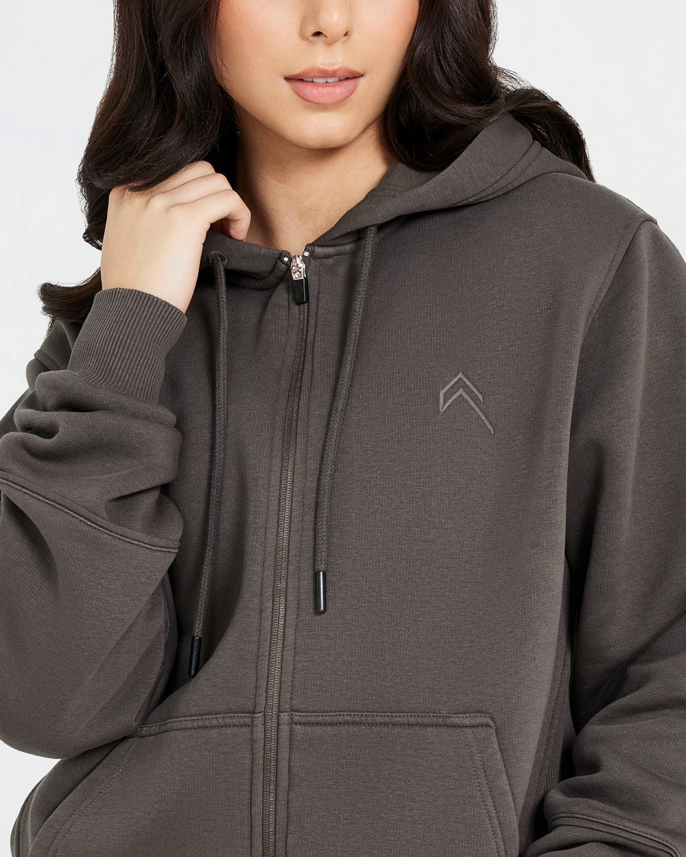 Oner Active Classic Lounge Oversized Zip Through Hoodie Tmavě | 03PCSXJRM