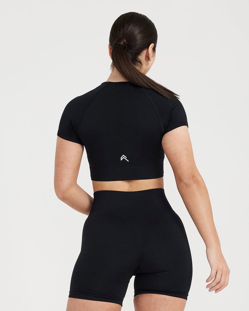 Oner Active Classic Seamless 2.0 Krátké Sleeve Crop Top Černé | 98FHGJLOU