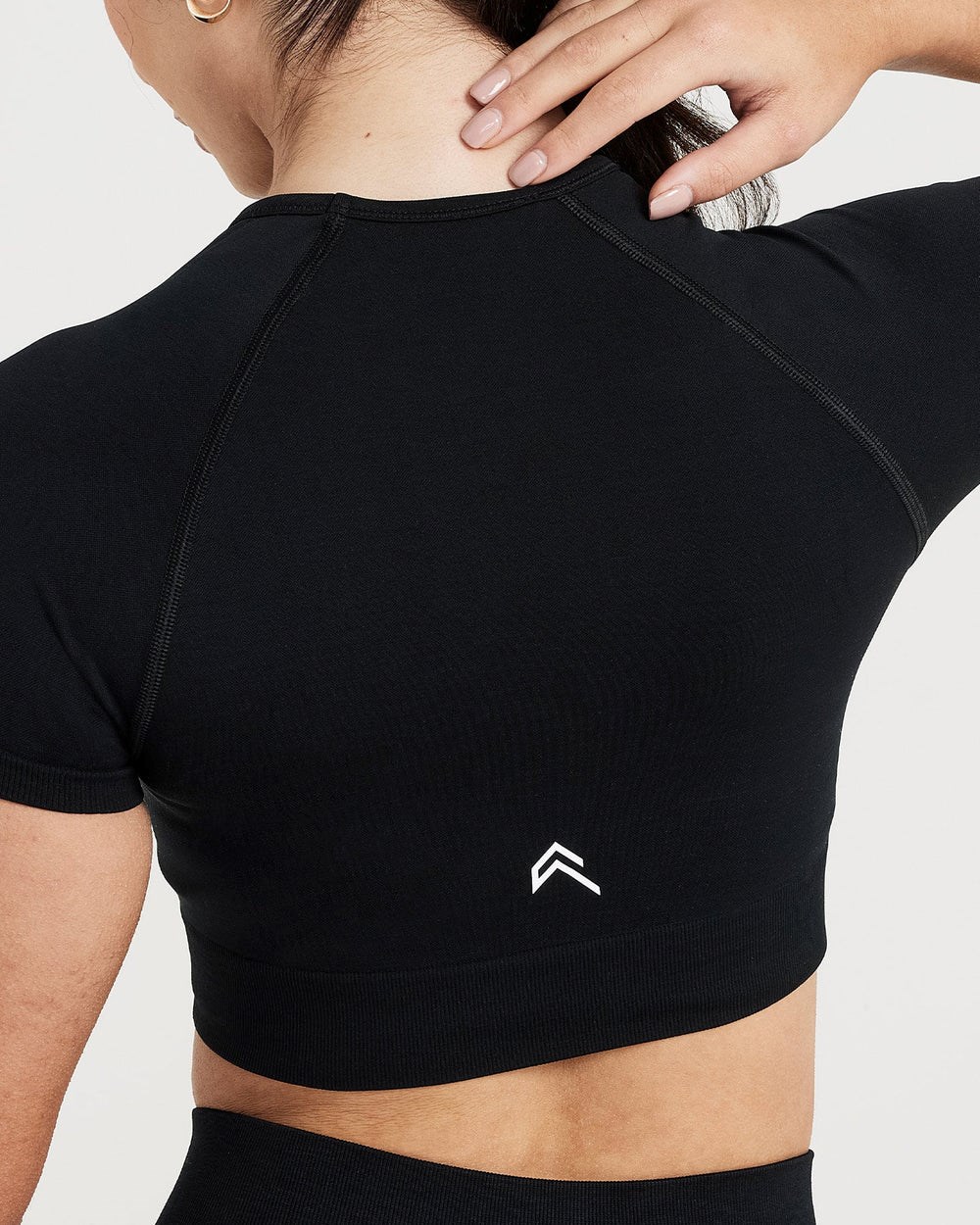 Oner Active Classic Seamless 2.0 Krátké Sleeve Crop Top Černé | 98FHGJLOU