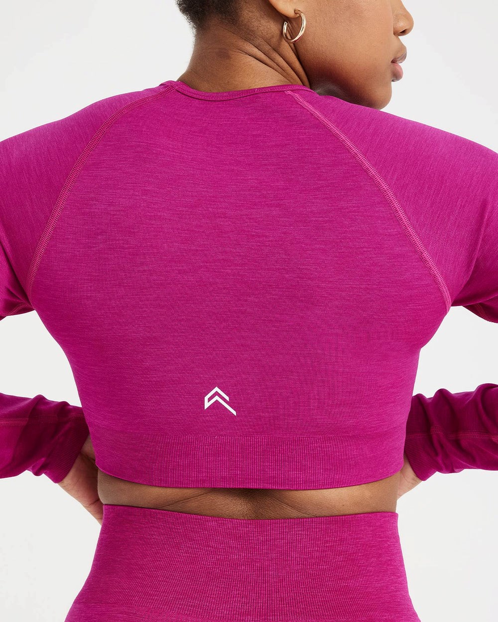 Oner Active Classic Seamless 2.0 Long Sleeve Crop Top Fuchsie | 50YRQJWNU