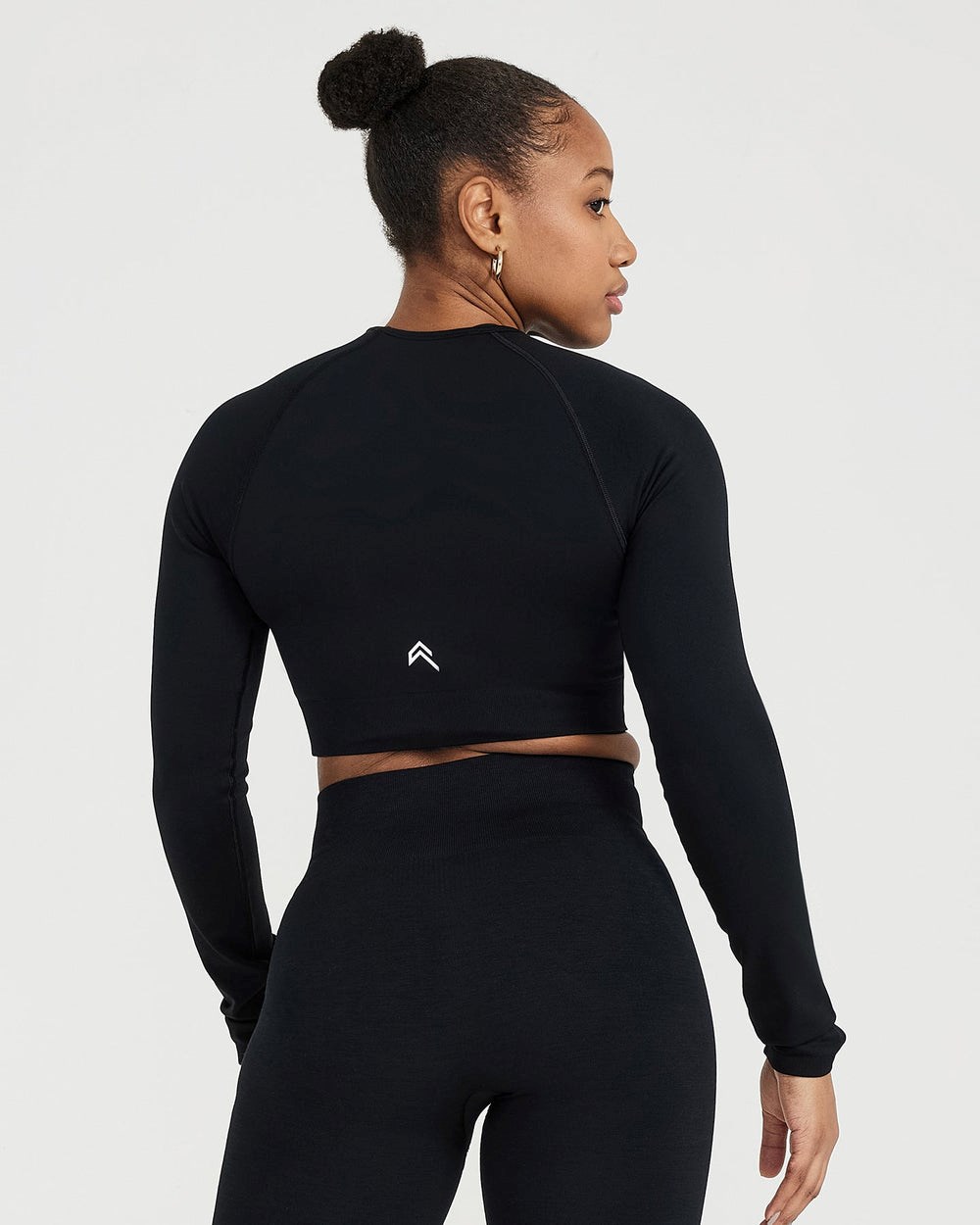 Oner Active Classic Seamless 2.0 Long Sleeve Crop Top Černé | 53JIFEVBY