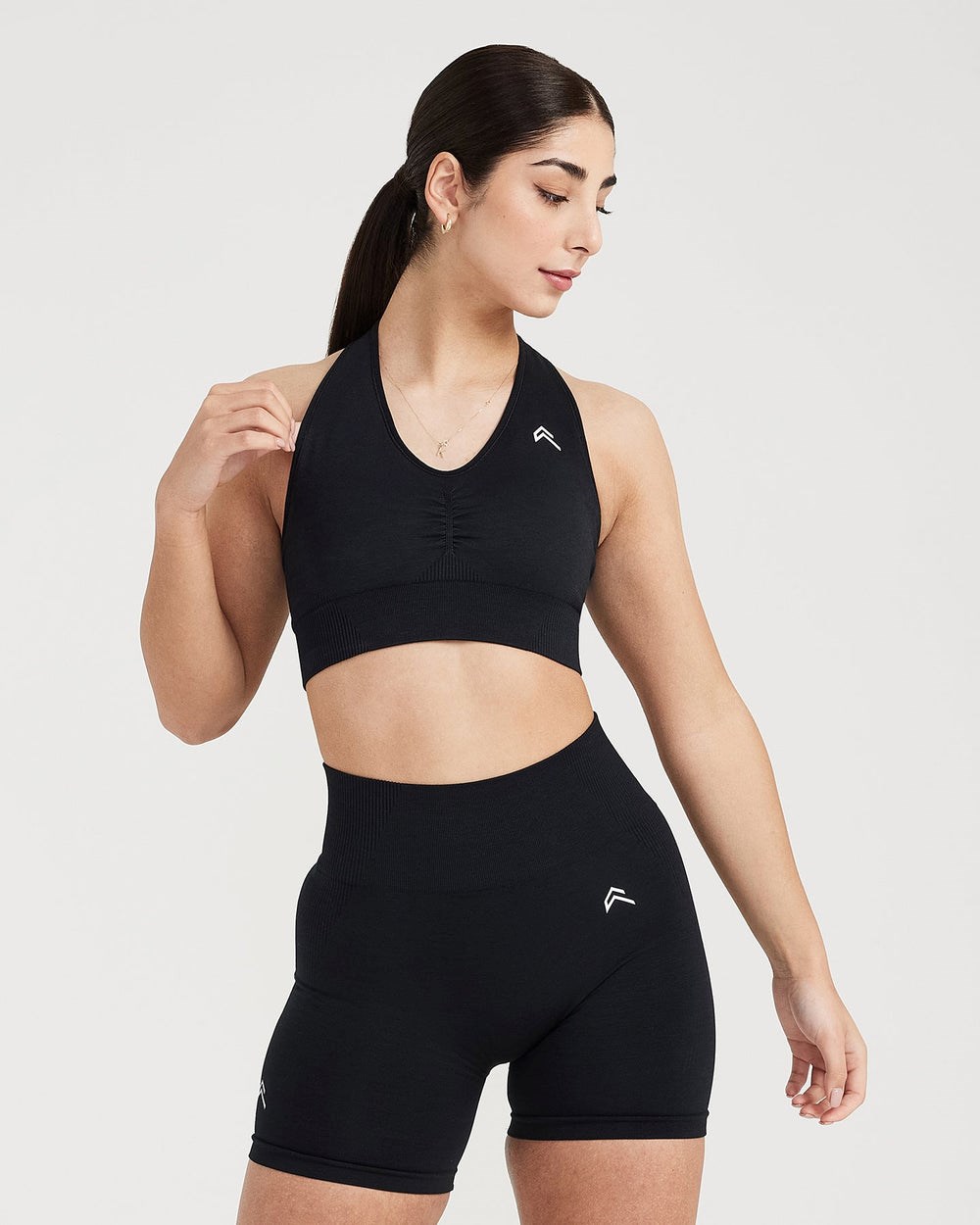 Oner Active Classic Seamless 2.0 V-Neck Bralette Černé | 29MQUTOPV