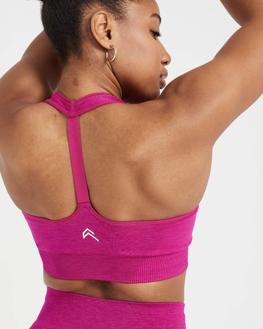 Oner Active Classic Seamless 2.0 V-Neck Bralette Fuchsie | 43TAKSCXY