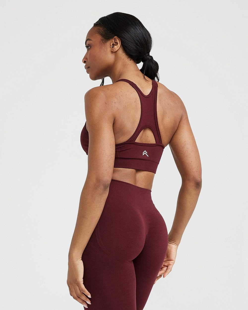 Oner Active Effortless Seamless High Neck Bralette Rosewood | 03JHBMSWI