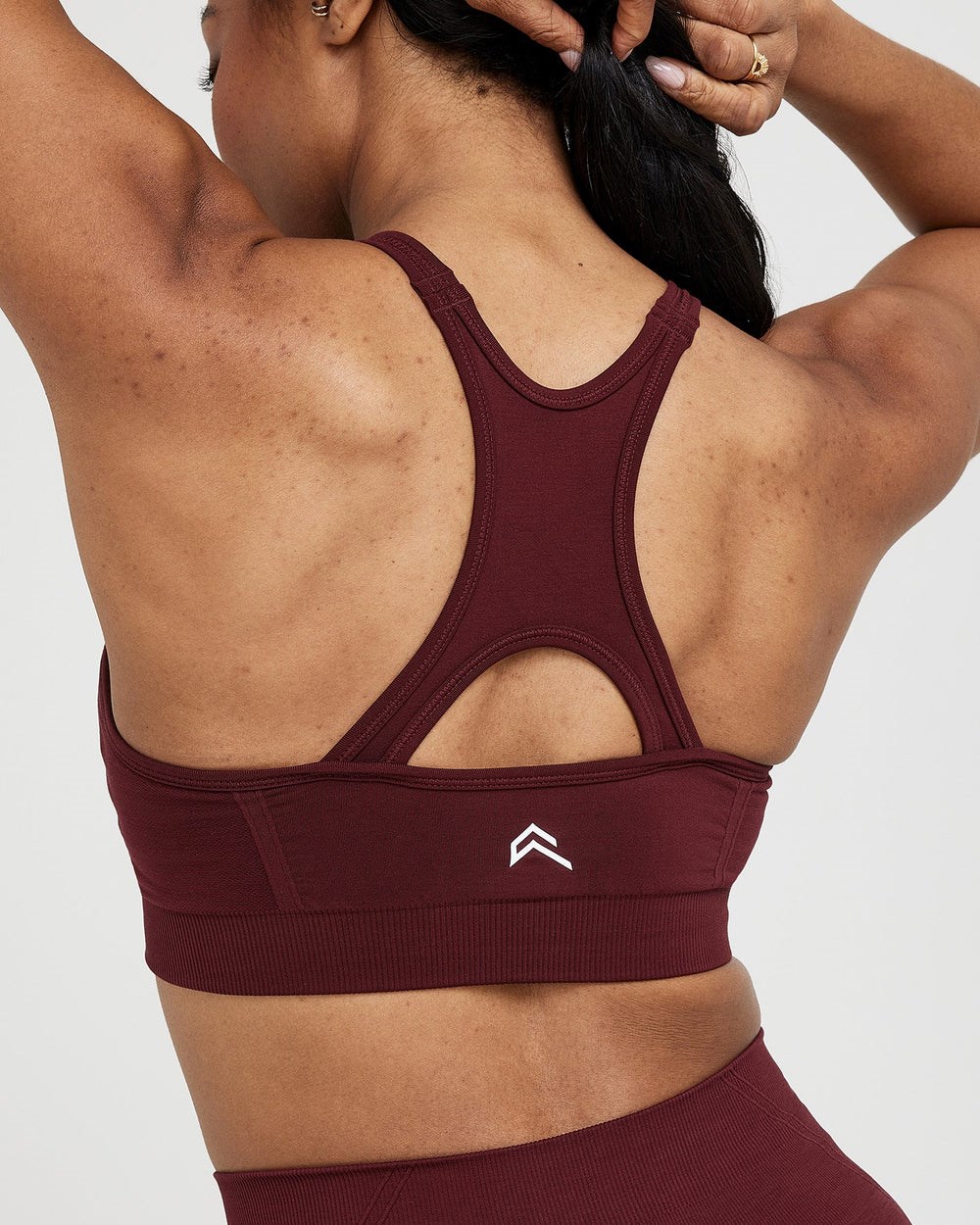 Oner Active Effortless Seamless High Neck Bralette Rosewood | 03JHBMSWI