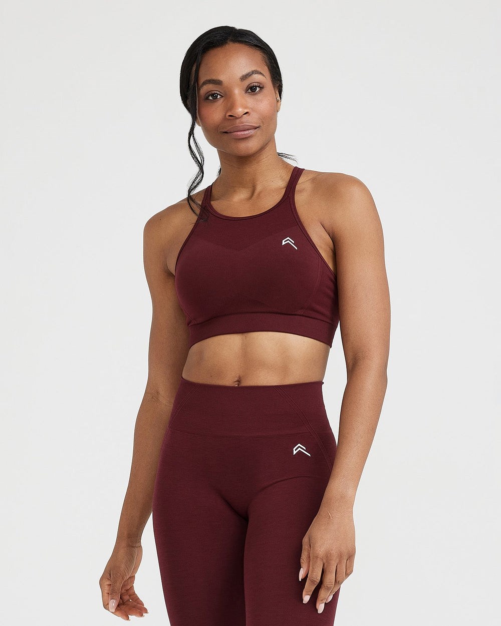 Oner Active Effortless Seamless High Neck Bralette Rosewood | 03JHBMSWI