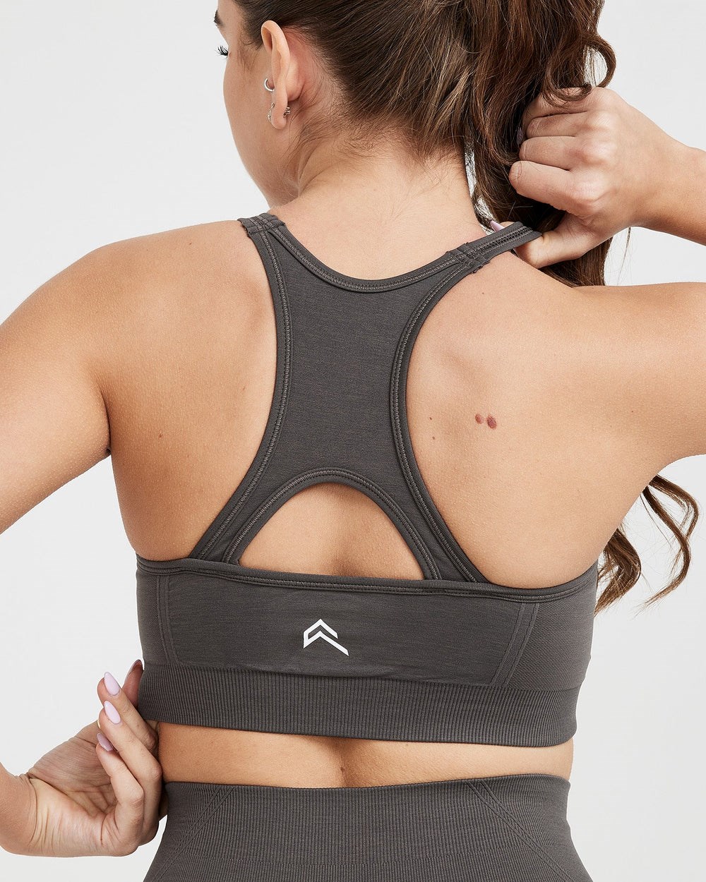 Oner Active Effortless Seamless High Neck Bralette Tmavě | 53SCNEGIA