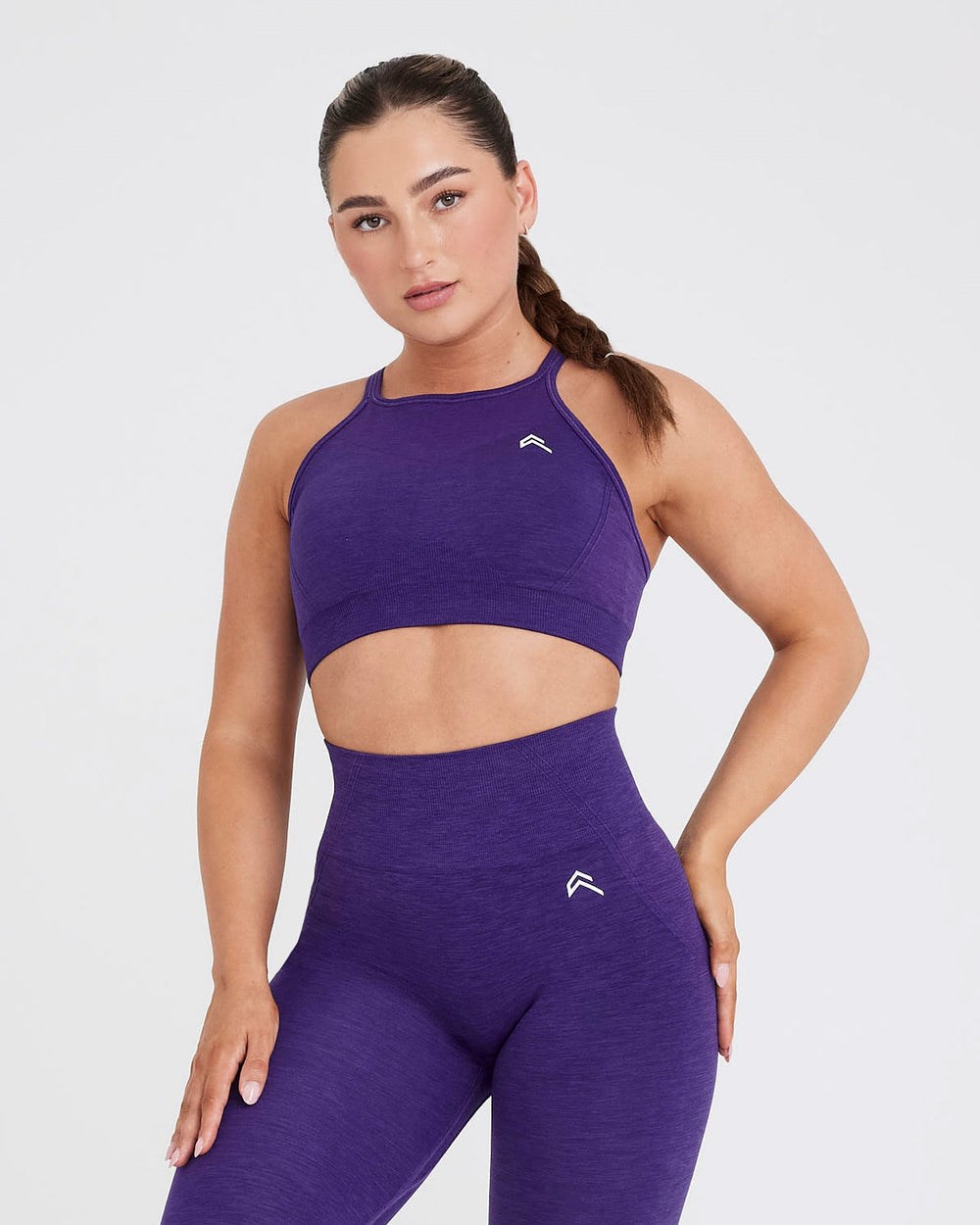 Oner Active Effortless Seamless High Neck Bralette Amethyst | 56BCPQRLH