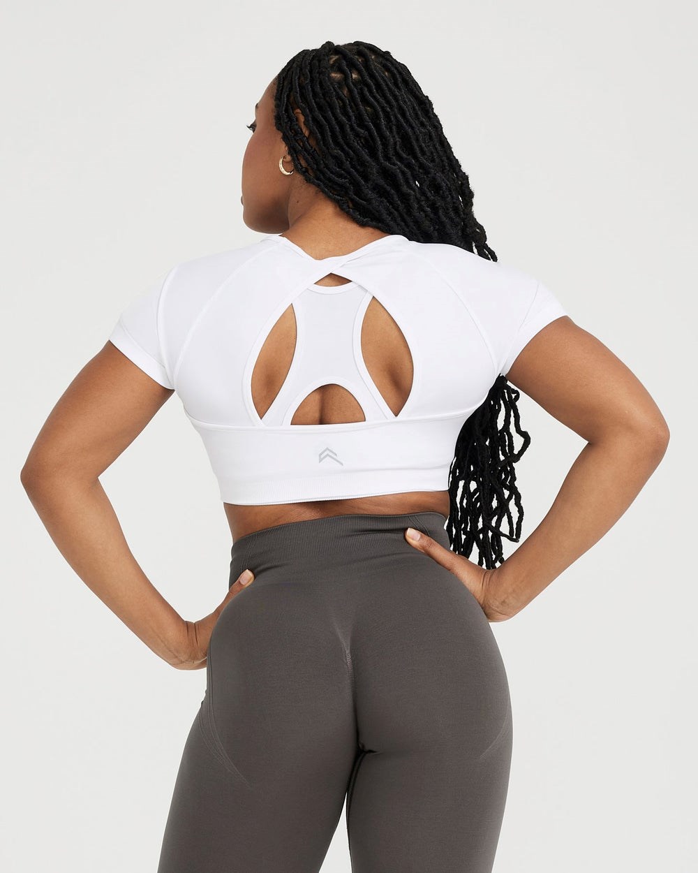 Oner Active Effortless Seamless Krátké Sleeve Crop Top Bílé | 12PQSDHEL