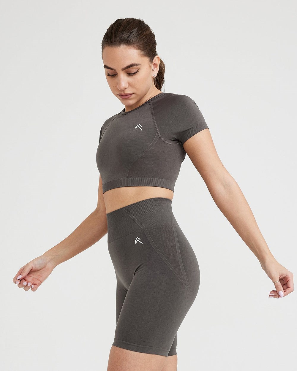 Oner Active Effortless Seamless Krátké Sleeve Crop Top Tmavě | 31LEBZIXS