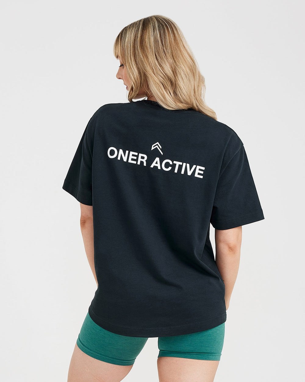 Oner Active Grafická Oversized Krátké Sleeve Tee Černé | 12RBZAUST