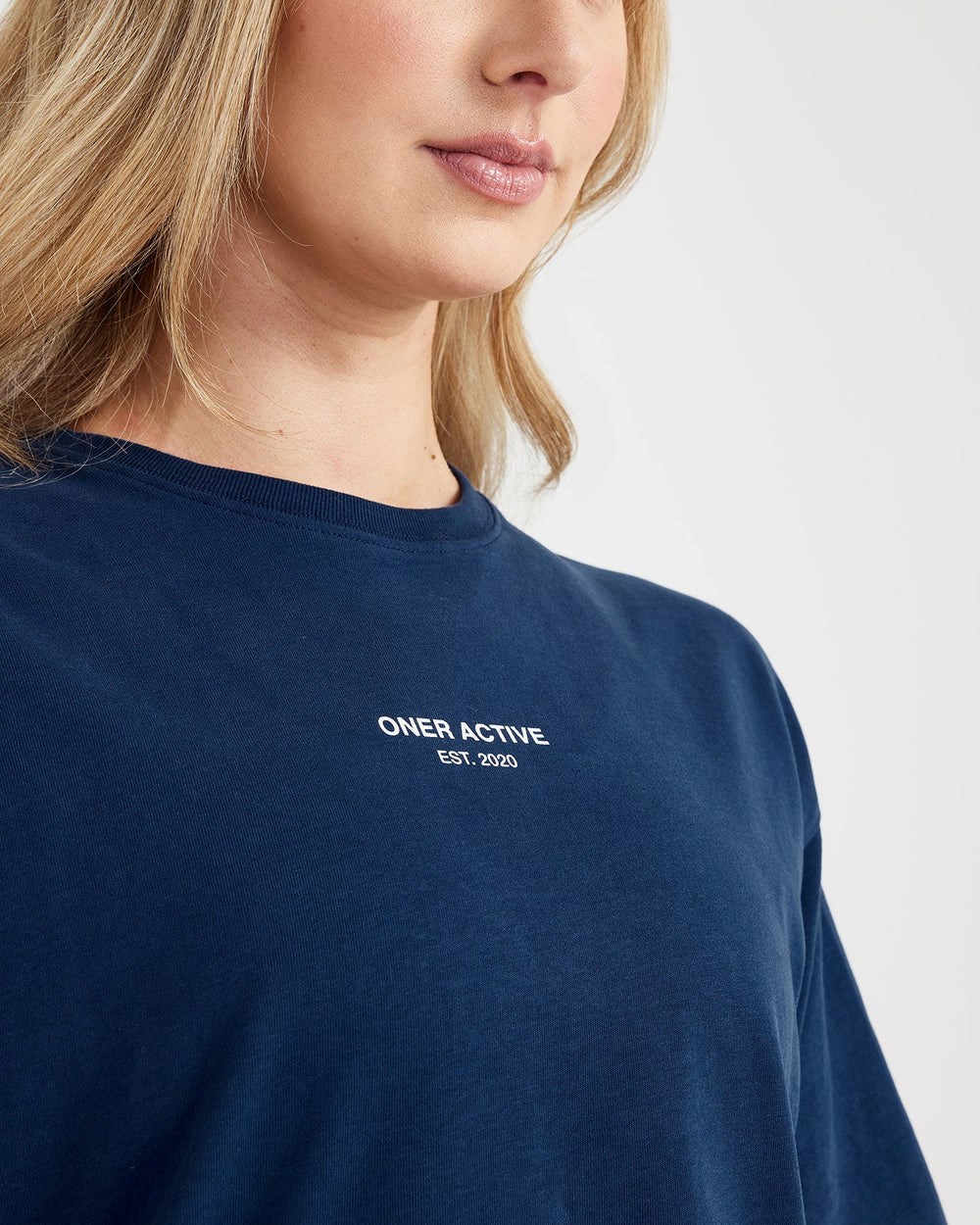 Oner Active Grafická Oversized Krátké Sleeve Tee Washed Midnight | 51EKLIBAD