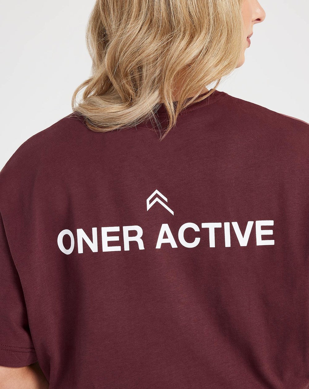 Oner Active Grafická Oversized Krátké Sleeve Tee Washed Rosewood | 70ESTPGZO