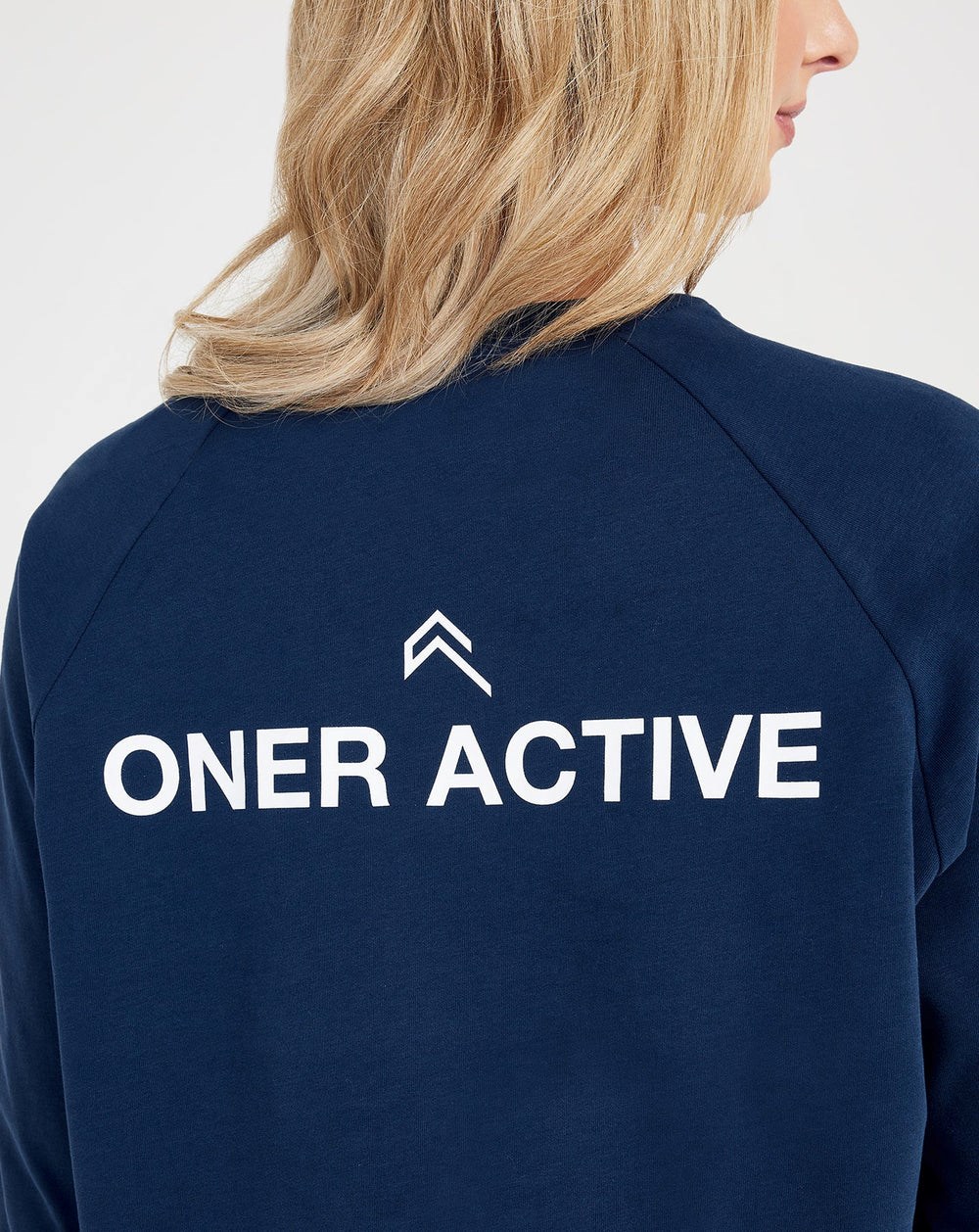 Oner Active Grafická Oversized Long Sleeve Tee Washed Midnight | 31FLTPNAB