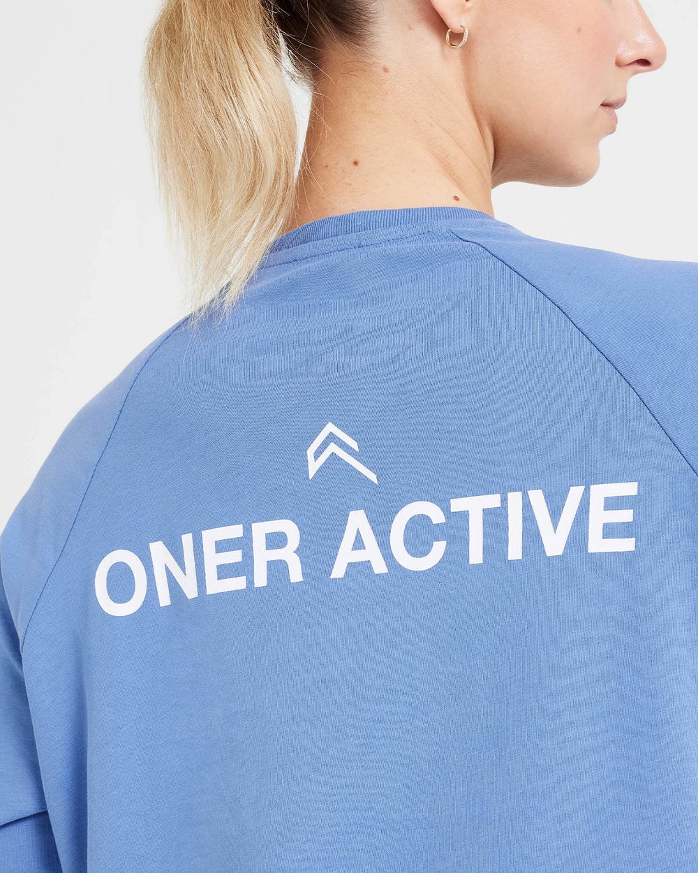 Oner Active Grafická Oversized Long Sleeve Tee Světle | 65HPJIDBQ