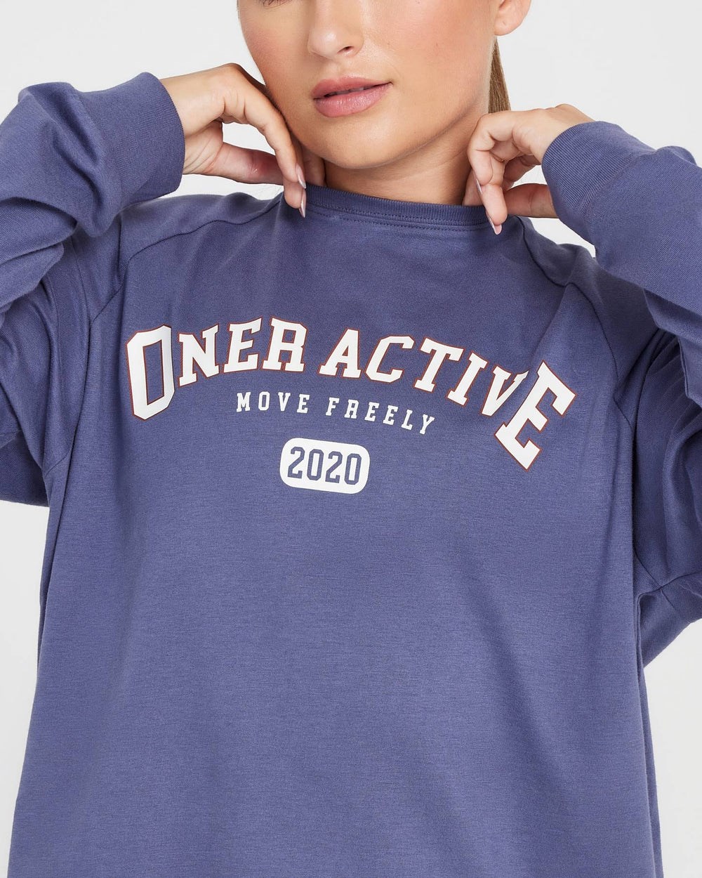 Oner Active Oversized Long Sleeve Club Tee Blankyt | 97LYJHSBK