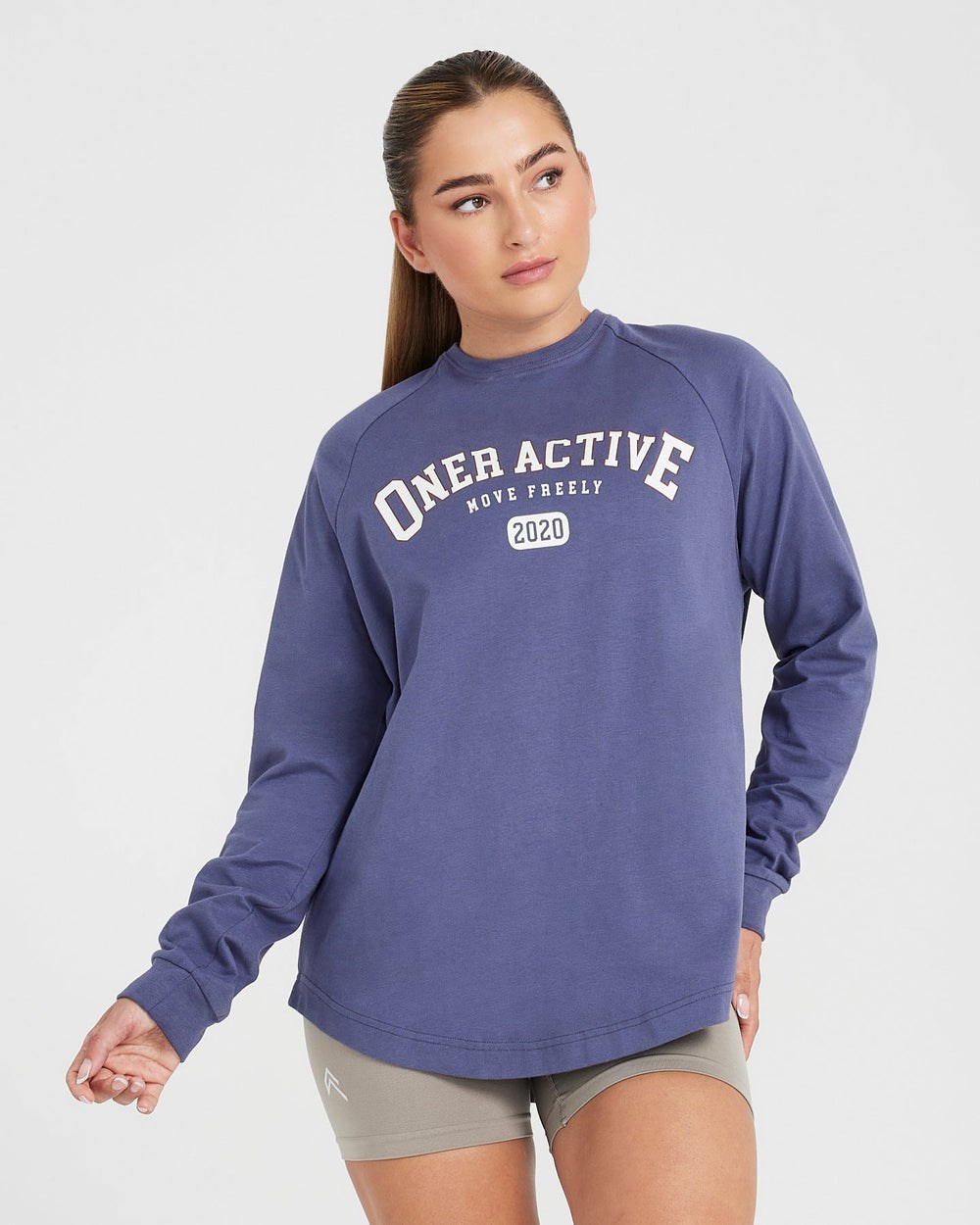 Oner Active Oversized Long Sleeve Club Tee Blankyt | 97LYJHSBK