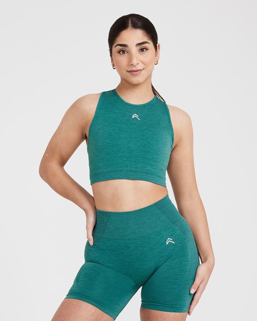 Oner Active Classic Seamless 2.0 Crop Top Zelene | 19HMSKDRO