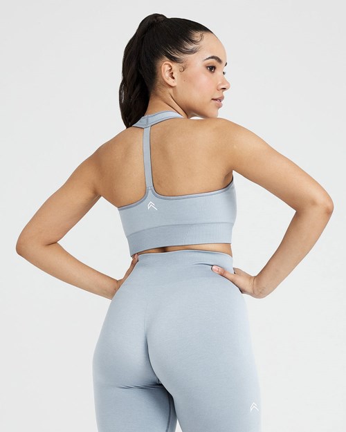 Oner Active Classic Seamless 2.0 V-Neck Bralette Šedé | 04DSLBGUJ