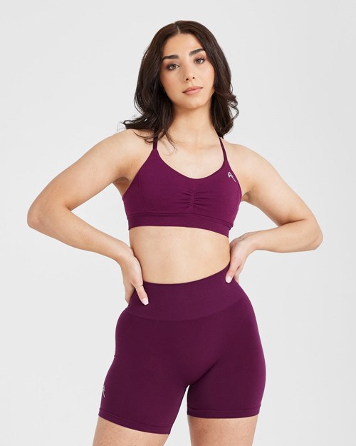 Oner Active Effortless Micro Bralette Ripe Fig | 45DHQTSMU