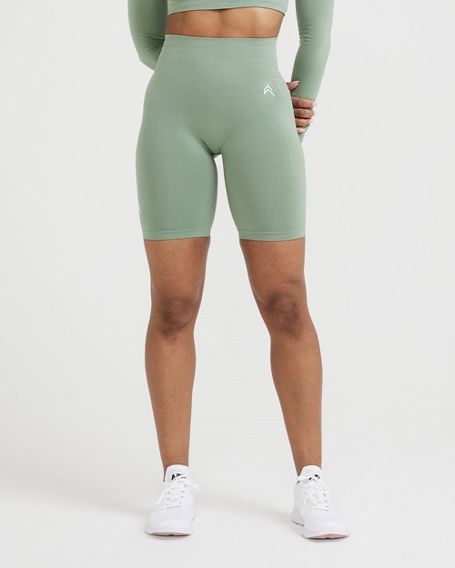 Oner Active Effortless Seamless Cycling Shorts Sage | 58TOUNVHF