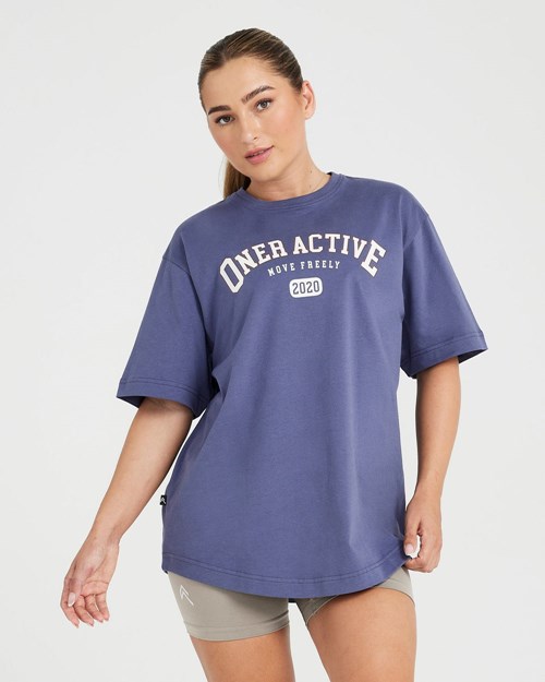 Oner Active Oversized Krátké Sleeve Club Tee Blankyt | 81IGBLOVP