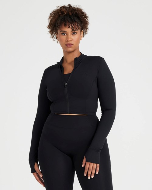 Oner Active Timeless Crop Jacket Černé | 71TNMQPBX