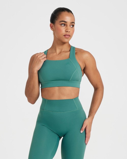 Oner Active Timeless Square Neck Bralette Zelene | 39OHQAFVG