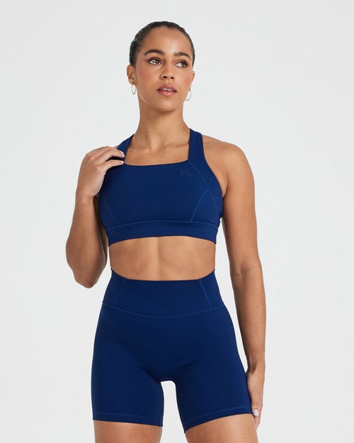 Oner Active Timeless Square Neck Bralette Midnight | 62RYXHTWQ